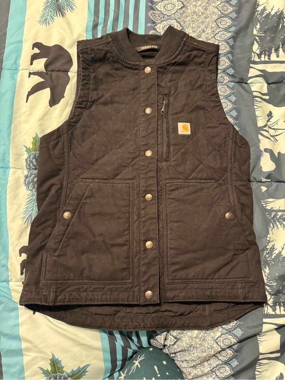 Carhartt Black Rugged Flex Relaxed Fit Crew Sweatshirt